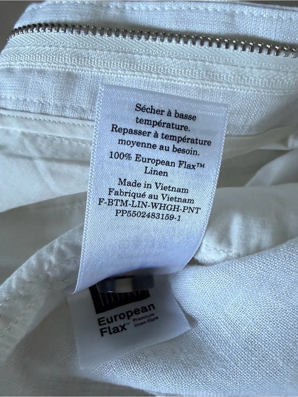 NWT Everlane Way High European Flax Linen Pants